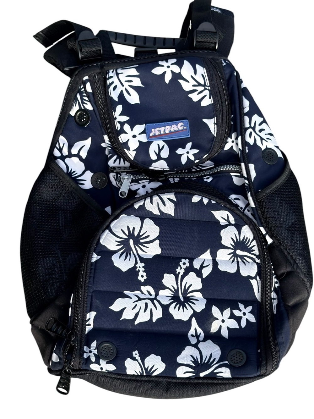 JetPac Lynne Tauchen Floral Deluxe Backpack Insulated Cooler Rain Cover Travel